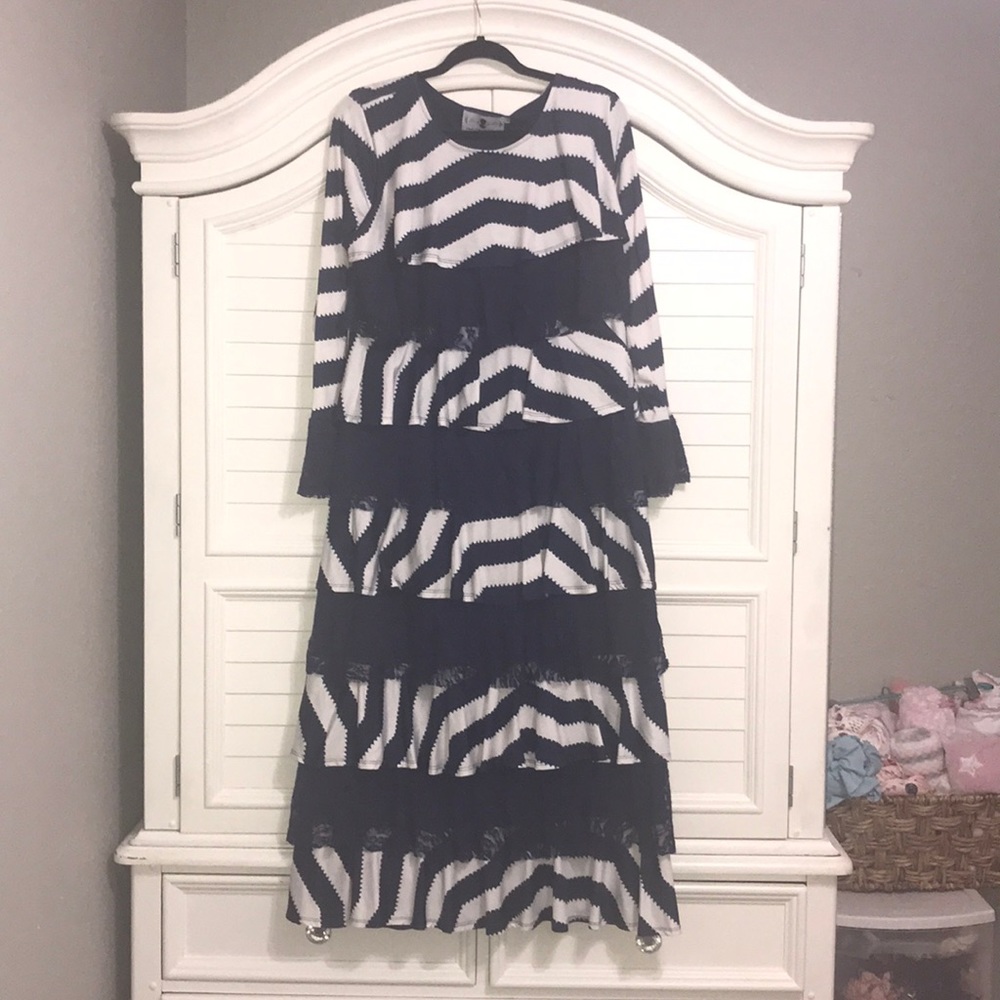 Navy and White Dress!!